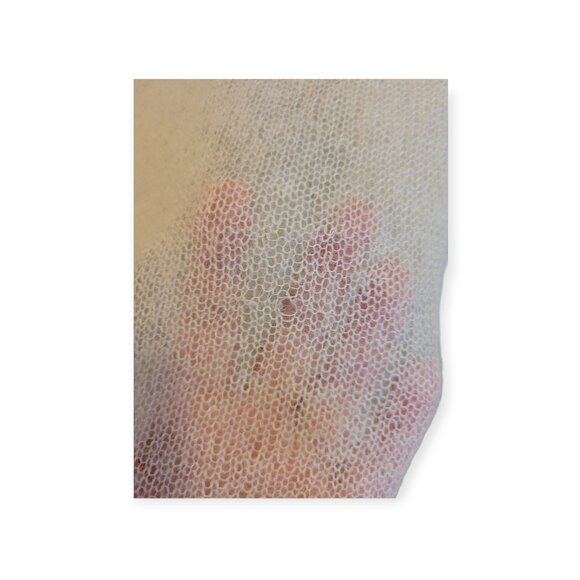 J.Jill Lightweight White Mohair-Blend Cardigan • Size L • Soft & Cozy - Picture 6 of 9